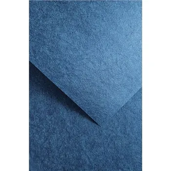 Barevný papír Galeria papieru Designový papír A4 Flash, 200 g, tm.modrá, 20 ks