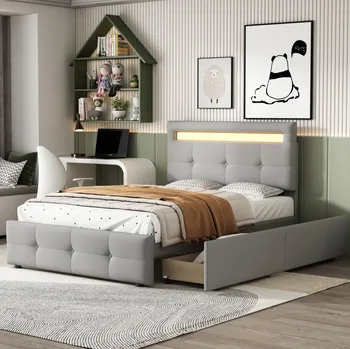 Postel Jednolůžková dřevěná postel Arhatreya 90x200 cm šedá