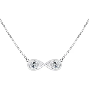 Šperk Tail White Topaz - stříbrný náhrdelník s bílým topazem