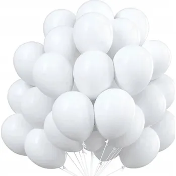 Balónek 500 ks Balónky pastelové bílé, svatba, Svatební Hostina