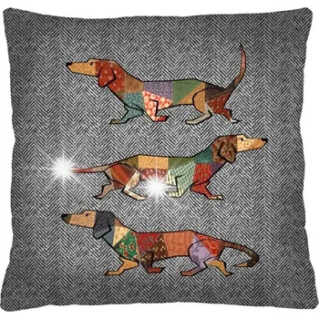 Polštář Dekorativní Polštář JOCKER s motivem jezevčíka