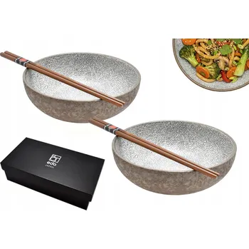 Sada 2 misek s hůlkami - Koishi 17,5 cm 700 ml