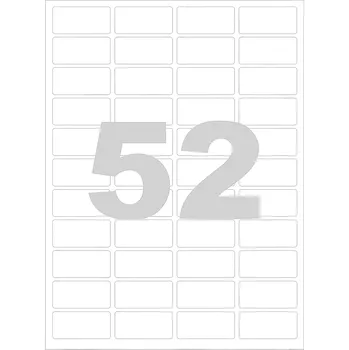 Samolepící etiketa Etikety LAW 52,5 × 21,2 mm bílé – 100 archů