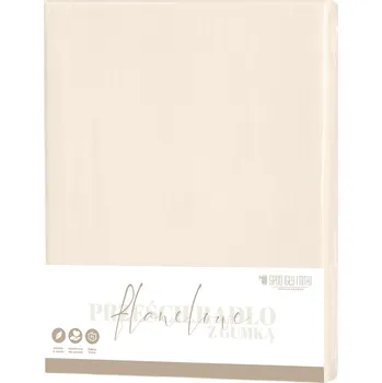 Prostěradlo PROSTĚRADLO FLANELOVÉ S GUMOU BAVLNĚNÉ BAVLNA 160x200 +30cm ZÁLOŽKA