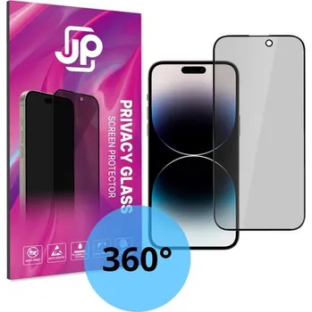 JP 4-Way Privacy 360° Tvrzené sklo, iPhone 14 Pro, černé