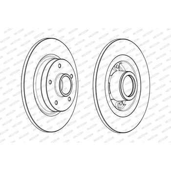 Brzdový kotouč Brzdový kotouč FERODO DDF1731-1