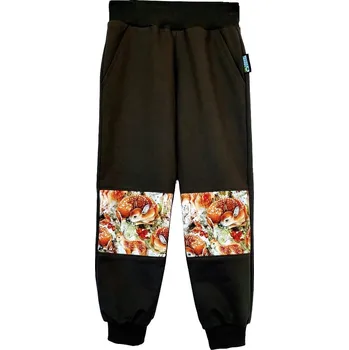 ZÁHOŘÍ Rudel ZÁHOŘÍ Dětské tepláky - zelené se srnečkami Velikost: 146