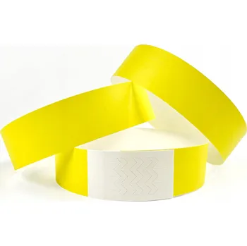 Náramek IDENTIFIKAČNÍ NÁRAMKY NA RUKU 19MM NEONOVĚ ŽLUTÉ