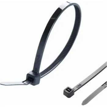 Stahovací páska Zdrhovací pásek 4.6*350 mm černá, 100 ks