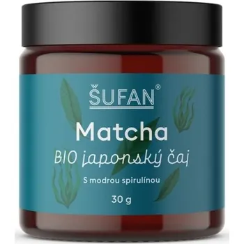 Čaj Šufan BIO čaj Matcha s modrou spirulinou, 30 g