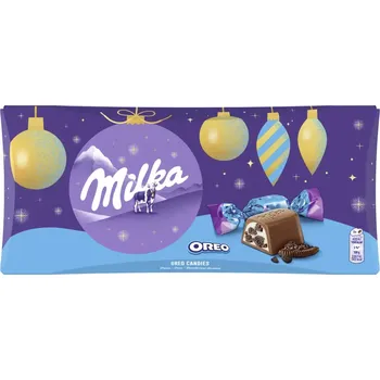 Čokoláda MILKA čokoládové SALONKY 255 g OREO (salonky milka / krabička / salonky OREO)
