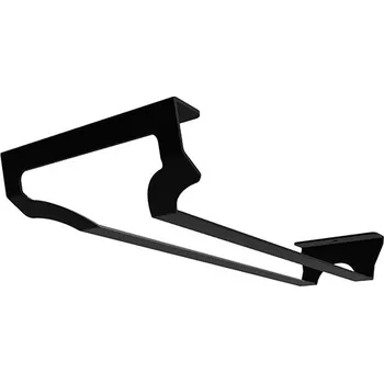 Nábytkové kování Wireli Zásobník sklenic na víno CUBE - jednořadý, 102x366x65 mm, černý mat.