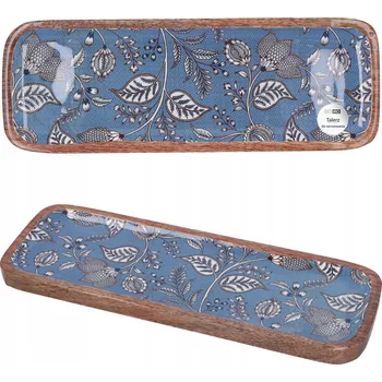 Podnos Cadro Dřevěný podnos talíř obdélníkový 30x11