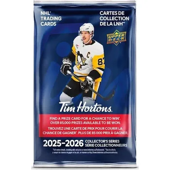 Sběratelská karetní hra Hokejové karty 2025-26 Upper Deck Tim Hortons Hockey Hobby Balíček