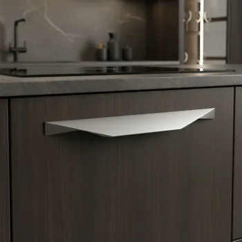 Nábytkové kování Rujzdesign Úchytka VALENCIA / Nerez kartáčovaná 96 mm