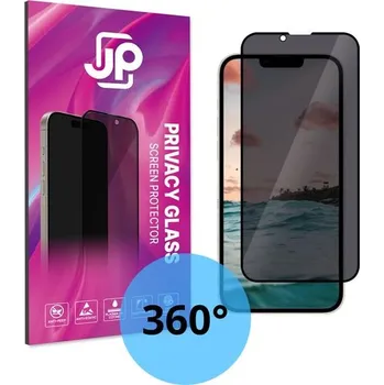 JP 4-Way Privacy 360° Tvrzené sklo, iPhone 15, černé