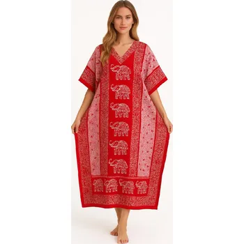 Dámské šaty Šaty, kaftan dlouhý SLON red