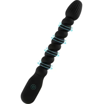 Sensual A134 Vibrační anální kolík 21 cm, 10 režimů, USB, černý