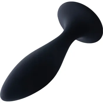 Sensual A66 Anální kolík silikonový 9 cm černá