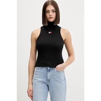 Top Tommy Jeans DW0DW21840 černá 99X, vel. XL