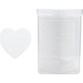 Perforované bezprašné tampony na nehty v boxu, srdce 200 ks