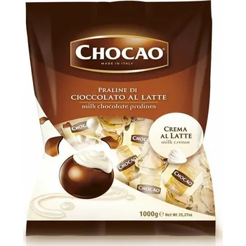 Čokoláda Vergani Chocao Latte Pralinka plněná mléčným krémem 1kg