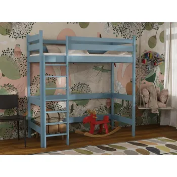 Dětská postel Postel horní spaní Texas Barva dřeva: Modrá, Rozměry: 80x180