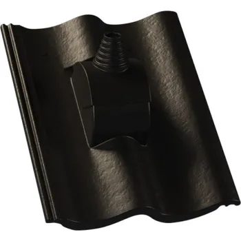 betonová krytina Taška KM BETA anténní betonová SPÚ Hodonka Briliant – černá