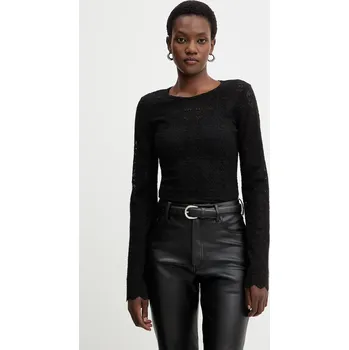 Dámská halenka Halenka Guess BRIDGETTE dámská, černá barva, hladká, W5BP13 K1180 W5BP13.K1180 99X, vel. XL