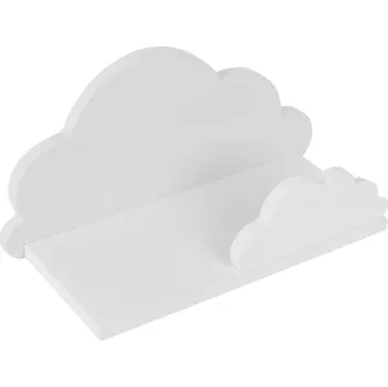 Dětsný nábytek eliNeli Dětská polička mráček - bílá