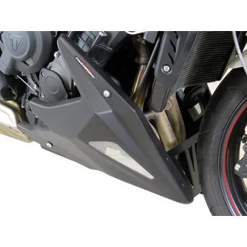 Triumph Street Triple Moto2 23-24 Klín pod motor - 4 barvy - Bílá-stříbrná mřížka
