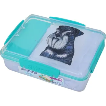 Dóza na potraviny Svačinový box Sistema - knírač malý (objem 975 ml)