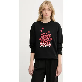 Dámská mikina Bavlněná mikina Karl Lagerfeld A3W20006 černá 99X, vel. L