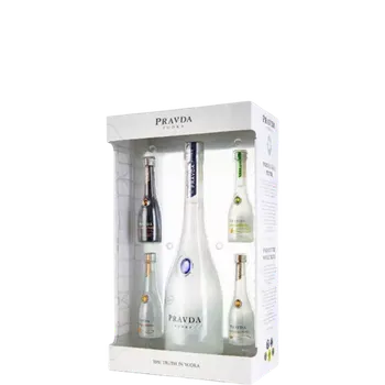 Vodka Vodka Pravda 0,7l 40% a 4 miniatura + Dárkové Balení