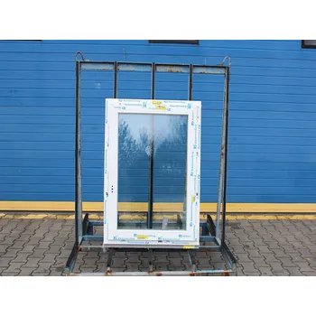 Okno VÝPRODEJ Plastové okno - KNIPPING 76 MD, 840x1140 mm, OS pravé, bílá/bílá + příslušenství a montážní materiál zdarma