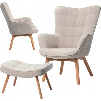 Křeslo Křeslo ušák HowHomely béžové