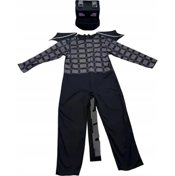 Karnevalový kostým KOSTÝM KOSTÝM PŘEVLEK PRO CHLAPCE MINECRAFT ČERNÝ DRAK ENDERDRAGON S