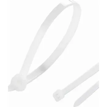 Stahovací páska Zdrhovací pásek 4.6*250 mm bilá, 100 ks