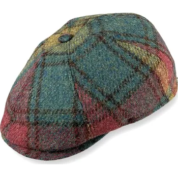 Čepice Pánská bekovka zelená Harris Tweed - L (58-59 cm)