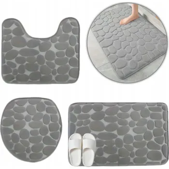 Koupelnová předložka KOUPELNOVÉ PŘEDLOŽKY DIKOM MĚKKÉ SADA DO KOUPELNY PROTISKLUZOVÉ