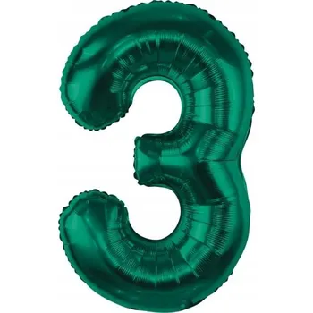 Balónek Příležitostné BALÓNKY k Dekoraci ČÍSLICE 3 ZELENÁ Radost Pro Každého
