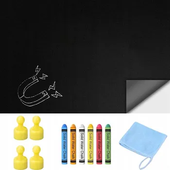 TABULOVÁ FÓLIE SAMOLEPICÍ MAGNETICKÁ 40x80CM S KŘÍDOU A MAGNETY