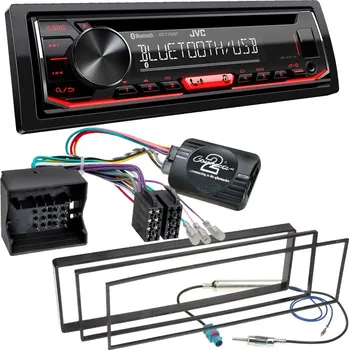 Auto Hi-Fi Autorádio CITROEN C4 Picasso JVC KD-T702BT Bluetooth s instalační sadou a ovládáním volantu
