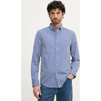 Pánská košile Bavlněná košile Tommy Hilfiger MW0MW41713 modrá 55X, vel. L