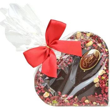 Čokoláda Čokoláda hořká - Srdce s ovocem - Kamila Chocolates 100g