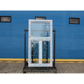 Okno VÝPRODEJ Plastové okno - KNIPPING 76 MD, 1070x1860 mm, S/O+OS klapačka, lichtgrau/bílá + příslušenství a montážní materiál zdarma