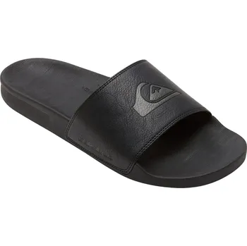 Pánské pantofle boty Quiksilver Rivi Nubuck Slide - KVJ1/Black 1 39