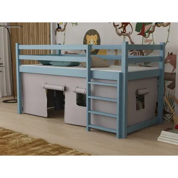 Dětská postel Dětská zvýšená postel Portos Barva dřeva: Modrá, Rozměry: 80x180