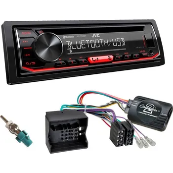Auto Hi-Fi Autorádio CITROEN Berlingo 2008-2018 JVC KD-T702BT Bluetooth s instalační sadou a ovládáním volantu