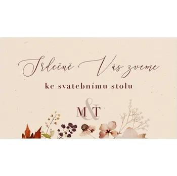 Svatební dekorace Pozvánka ke stolu 291